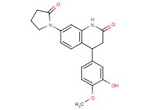 4-(3-hydroxy-4-methoxyphenyl)-7-(2-oxopyrrolidin-1-yl)-3,4-dihydroquinolin-2(1H)-one