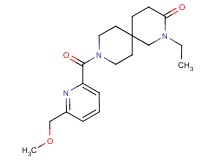2-ethyl-9-{[6-(methoxymethyl)pyridin-2-yl]carbonyl}-2,9-diazaspiro[5.5]undecan-3-one