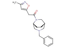 (1S*,5R*)-3-benzyl-6-[(3-methyl-5-isoxazolyl)acetyl]-3,6-diazabicyclo[3.2.2]nonane