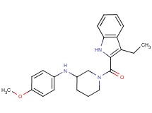1-[(3-ethyl-1H-indol-2-yl)carbonyl]-N-(4-methoxyphenyl)-3-piperidinamine