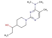 1-{1-[4-(dimethylamino)-5-methylpyrimidin-2-yl]piperidin-4-yl}propan-1-ol