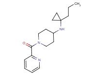 N-(1-propylcyclopropyl)-1-(pyridin-2-ylcarbonyl)piperidin-4-amine