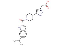 (5-{1-[(6-isopropyl-1H-indol-2-yl)carbonyl]piperidin-4-yl}-1H-pyrazol-3-yl)acetic acid