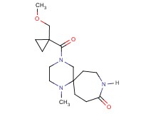 4-{[1-(methoxymethyl)cyclopropyl]carbonyl}-1-methyl-1,4,9-triazaspiro[5.6]dodecan-10-one