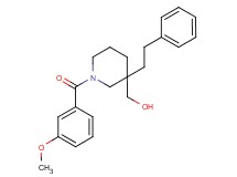 [1-(3-methoxybenzoyl)-3-(2-phenylethyl)-3-piperidinyl]methanol