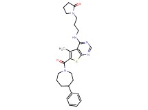 1-[3-({5-methyl-6-[(4-phenyl-1-azepanyl)carbonyl]thieno[2,3-d]pyrimidin-4-yl}amino)propyl]-2-pyrrolidinone