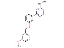 2-{3-[(3-methoxybenzyl)oxy]phenyl}-N-methylpyrimidin-4-amine