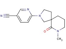 6-(7-methyl-6-oxo-2,7-diazaspiro[4.5]dec-2-yl)nicotinonitrile