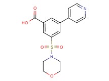3-(morpholin-4-ylsulfonyl)-5-pyridin-4-ylbenzoic acid