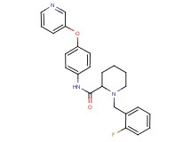 1-(2-fluorobenzyl)-N-[4-(3-pyridinyloxy)phenyl]-2-piperidinecarboxamide