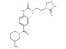 N-{4-[(3-methylpiperidin-1-yl)carbonyl]phenyl}-N'-[2-(2-oxoimidazolidin-1-yl)ethyl]urea