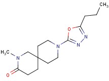 2-methyl-9-(5-propyl-1,3,4-oxadiazol-2-yl)-2,9-diazaspiro[5.5]undecan-3-one