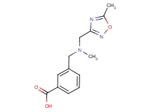 3-({methyl[(5-methyl-1,2,4-oxadiazol-3-yl)methyl]amino}methyl)benzoic acid