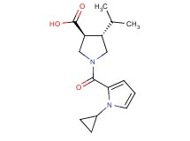 (3S*,4S*)-1-[(1-cyclopropyl-1H-pyrrol-2-yl)carbonyl]-4-isopropyl-3-pyrrolidinecarboxylic acid
