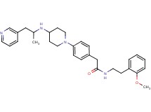 N-[2-(2-methoxyphenyl)ethyl]-2-[4-(4-{[1-methyl-2-(3-pyridinyl)ethyl]amino}-1-piperidinyl)phenyl]acetamide