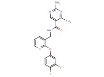 2-amino-N-{[2-(3,4-difluorophenoxy)pyridin-3-yl]methyl}-4-methylpyrimidine-5-carboxamide