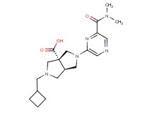 (3aR*,6aR*)-2-(cyclobutylmethyl)-5-{6-[(dimethylamino)carbonyl]pyrazin-2-yl}hexahydropyrrolo[3,4-c]pyrrole-3a(1H)-carboxylic acid
