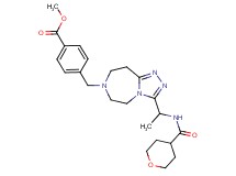 methyl 4-[(3-{1-[(tetrahydro-2H-pyran-4-ylcarbonyl)amino]ethyl}-5,6,8,9-tetrahydro-7H-[1,2,4]triazolo[4,3-d][1,4]diazepin-7-yl)methyl]benzoate