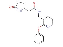2-(5-oxo-2-pyrrolidinyl)-N-[(2-phenoxy-3-pyridinyl)methyl]acetamide