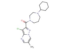 3-chloro-2-[(4-cyclohexyl-1,4-diazepan-1-yl)carbonyl]-6-methylpyrazolo[1,5-a]pyrimidine