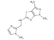 1,3-dimethyl-N-[(1-methyl-1H-imidazol-2-yl)methyl]-1H-pyrazolo[3,4-d][1,3]thiazol-5-amine