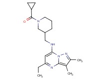 N-{[1-(cyclopropylcarbonyl)piperidin-3-yl]methyl}-5-ethyl-2,3-dimethylpyrazolo[1,5-a]pyrimidin-7-amine