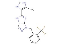5-(4-methyl-1H-imidazol-5-yl)-1-[2-(trifluoromethyl)benzyl]-1,4-dihydroimidazo[4,5-c]pyrazole