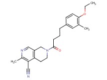 7-[4-(4-ethoxy-3-methylphenyl)butanoyl]-3-methyl-5,6,7,8-tetrahydro-2,7-naphthyridine-4-carbonitrile