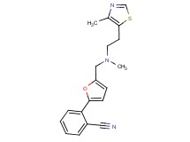 2-[5-({methyl[2-(4-methyl-1,3-thiazol-5-yl)ethyl]amino}methyl)-2-furyl]benzonitrile