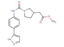 methyl [1-({[4-(1H-pyrazol-5-yl)phenyl]amino}carbonyl)pyrrolidin-3-yl]acetate