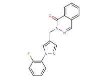 2-{[1-(2-fluorophenyl)-1H-pyrazol-4-yl]methyl}phthalazin-1(2H)-one