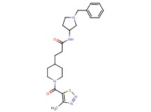 N-(1-benzyl-3-pyrrolidinyl)-3-{1-[(4-methyl-1,2,3-thiadiazol-5-yl)carbonyl]-4-piperidinyl}propanamide