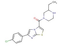 6-(4-chlorophenyl)-3-[(3-ethylpiperazin-1-yl)carbonyl]imidazo[2,1-b][1,3]thiazole
