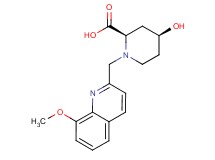 (2R*,4S*)-4-hydroxy-1-[(8-methoxyquinolin-2-yl)methyl]piperidine-2-carboxylic acid