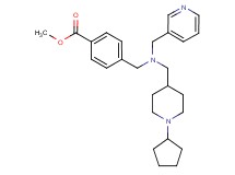 methyl 4-{[[(1-cyclopentyl-4-piperidinyl)methyl](3-pyridinylmethyl)amino]methyl}benzoate