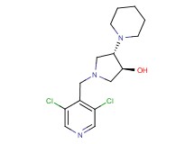 (3S*,4S*)-1-[(3,5-dichloropyridin-4-yl)methyl]-4-piperidin-1-ylpyrrolidin-3-ol