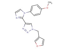 1-(3-furylmethyl)-4-[1-(4-methoxyphenyl)-1H-imidazol-2-yl]-1H-1,2,3-triazole