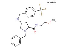 (4R)-1-benzyl-N-(2-methoxyethyl)-4-{[4-(trifluoromethyl)benzyl]amino}-L-prolinamide