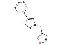 5-[1-(3-furylmethyl)-1H-1,2,3-triazol-4-yl]pyrimidine