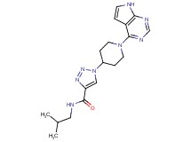 N-isobutyl-1-[1-(7H-pyrrolo[2,3-d]pyrimidin-4-yl)piperidin-4-yl]-1H-1,2,3-triazole-4-carboxamide