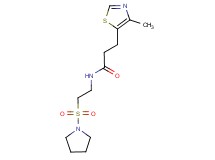 3-(4-methyl-1,3-thiazol-5-yl)-N-[2-(pyrrolidin-1-ylsulfonyl)ethyl]propanamide