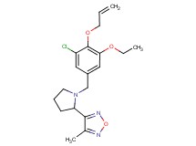 3-{1-[4-(allyloxy)-3-chloro-5-ethoxybenzyl]pyrrolidin-2-yl}-4-methyl-1,2,5-oxadiazole