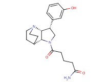 5-[(3R*,3aR*,7aR*)-3-(3-hydroxyphenyl)hexahydro-4,7-ethanopyrrolo[3,2-b]pyridin-1(2H)-yl]-5-oxopentanamide
