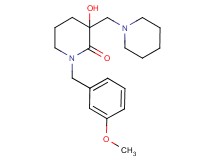 3-hydroxy-1-(3-methoxybenzyl)-3-(1-piperidinylmethyl)-2-piperidinone