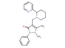 1,5-dimethyl-2-phenyl-4-[(2-pyridin-2-ylpiperidin-1-yl)methyl]-1,2-dihydro-3H-pyrazol-3-one