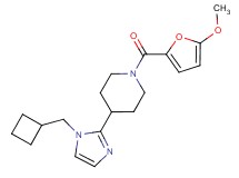 4-[1-(cyclobutylmethyl)-1H-imidazol-2-yl]-1-(5-methoxy-2-furoyl)piperidine