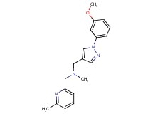 1-[1-(3-methoxyphenyl)-1H-pyrazol-4-yl]-N-methyl-N-[(6-methyl-2-pyridinyl)methyl]methanamine