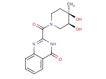 2-{[(3S*,4R*)-3,4-dihydroxy-4-methylpiperidin-1-yl]carbonyl}quinazolin-4(3H)-one