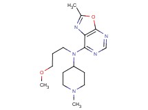 N-(3-methoxypropyl)-2-methyl-N-(1-methylpiperidin-4-yl)[1,3]oxazolo[5,4-d]pyrimidin-7-amine