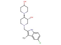 (3'R*,4'R*)-1'-[(5-chloro-3-methyl-1H-indol-2-yl)methyl]-1,4'-bipiperidine-3',4-diol